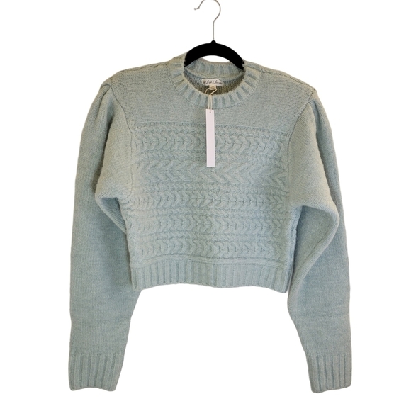 FOR LOVE & LEMONS SYDNEY SWEATER IN SAGE - Picture 3 of 12